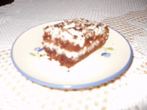 Ciasto kakaowe z masą kokosową