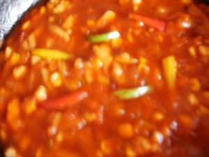 sos kurczakowo-pomidorowo-paprykowy