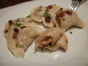 pierogi z mięsem z kaszą kuskus