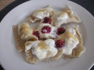 pierogi z wiśniami