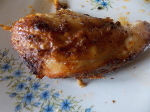 kurczak pieczony na soli w kawałkach