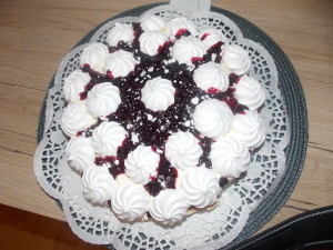 Pavlova czarna porzeczka