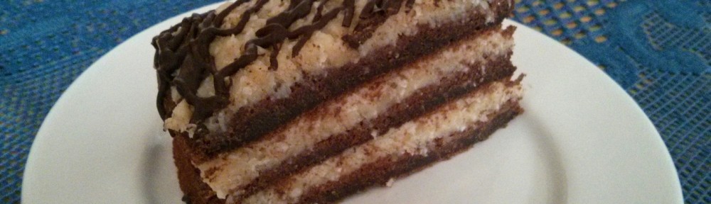 tort czekoladowy kokos orzech toffi
