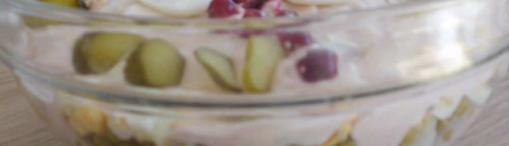 sałatka śledziowa z żurawiną